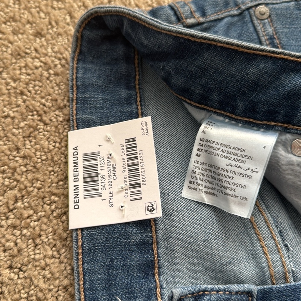 476M NWT Style & Co Women's Raw Hem Bermuda Shorts - Size: 4 - Picture 5 of 7